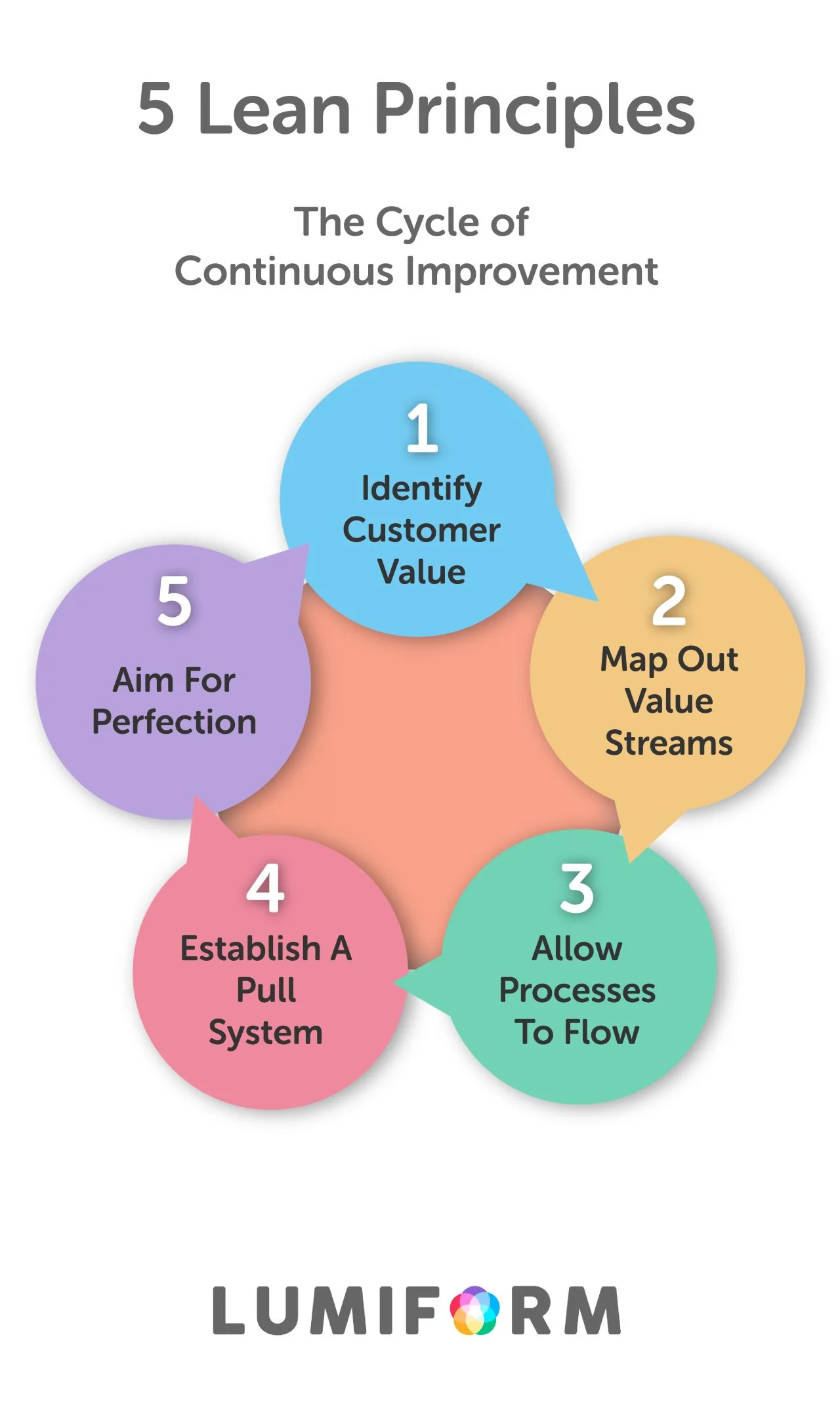 5 Lean Principles Infographic