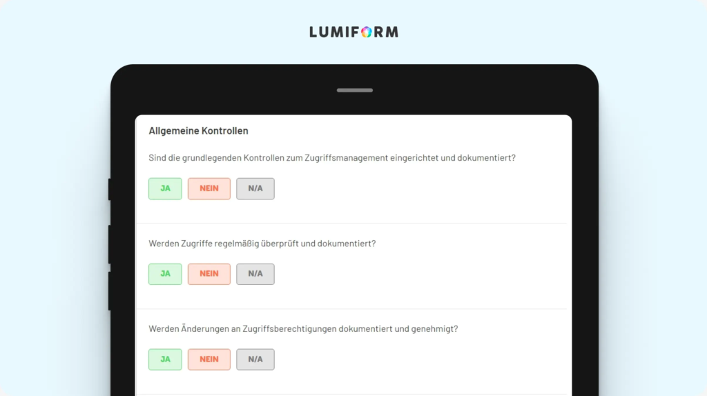 SOX 404 Compliance Checkliste