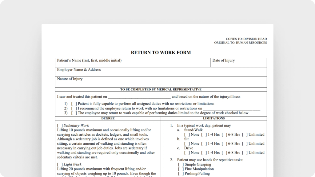 Return to work form (fdl.wi.gov)