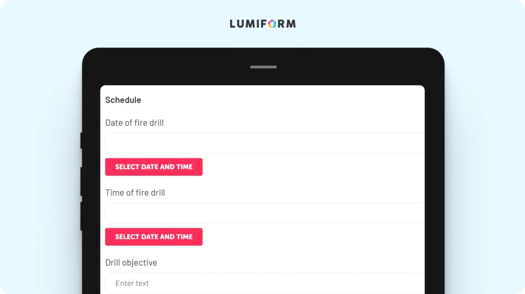 Fire drill schedule template
