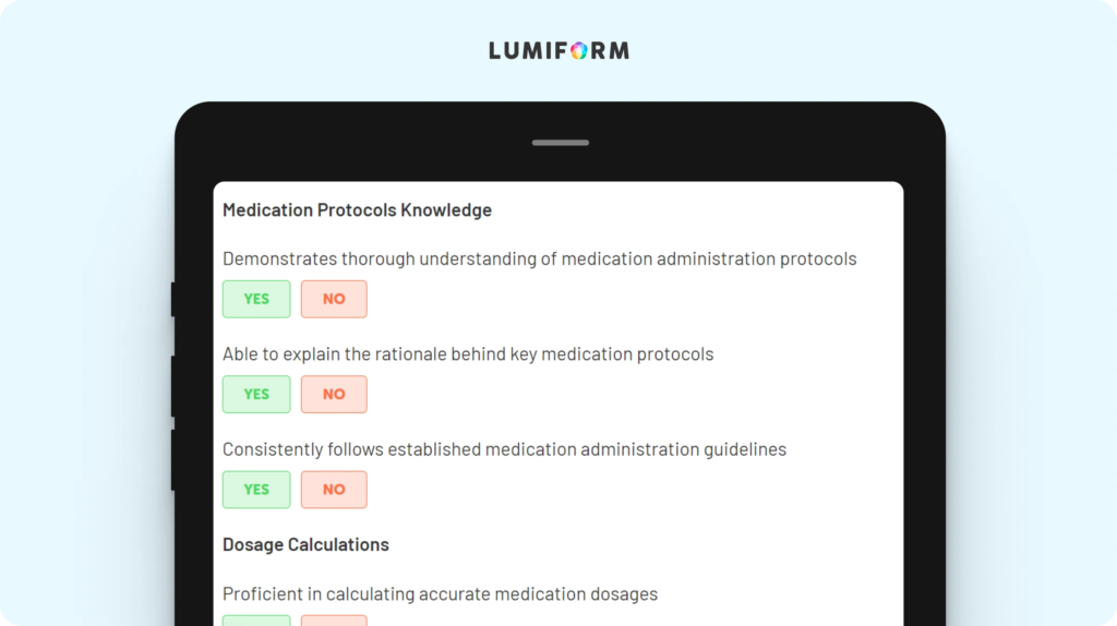 Medication competency assessment template