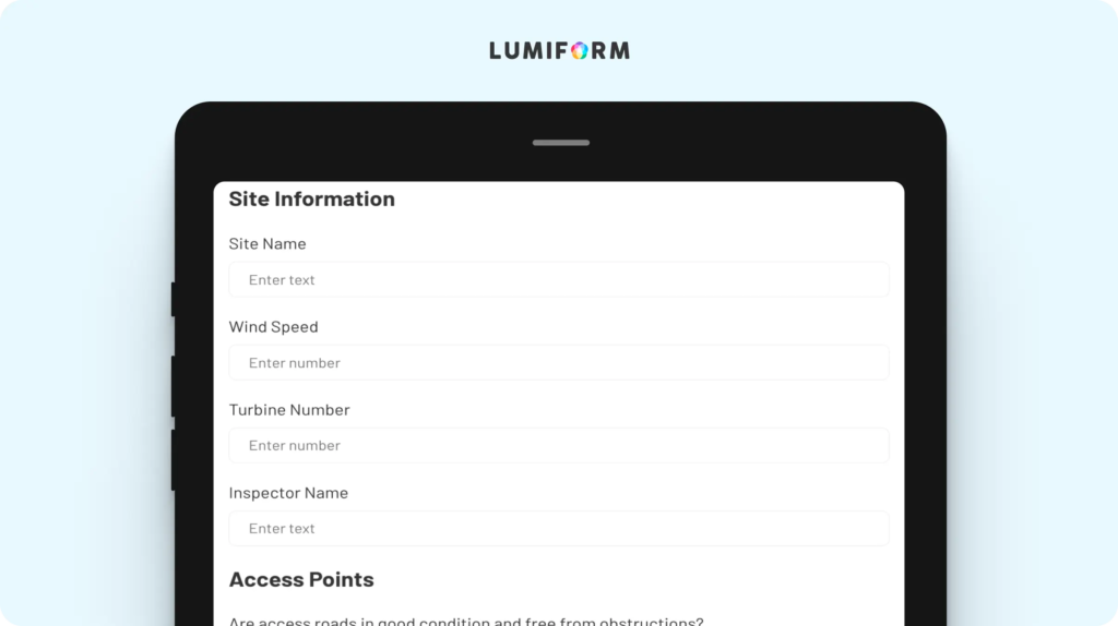 Wind turbine template