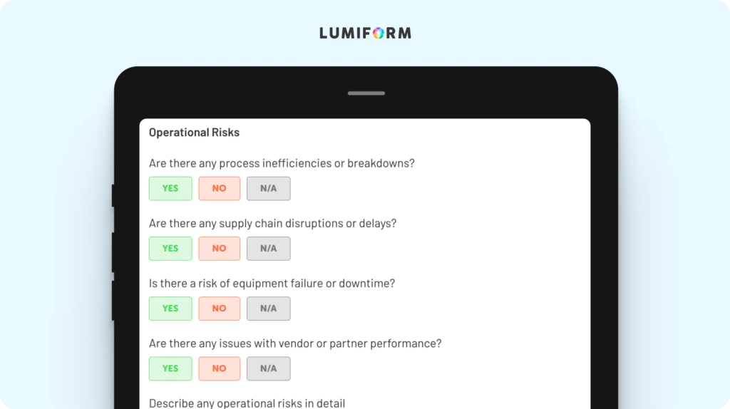 Business risk assessment template