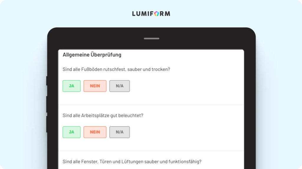 Checkliste Restaurant Reinigung Vorlage