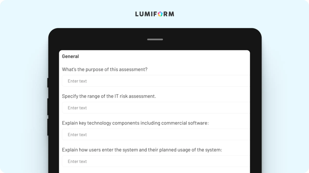 IT risk assessment template