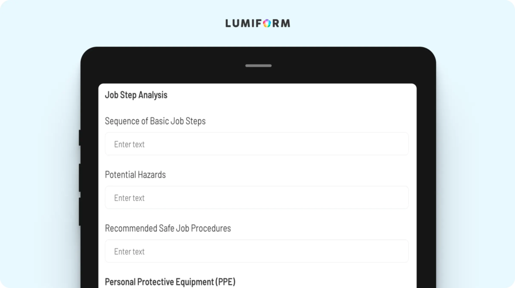 JSA form – OSHA