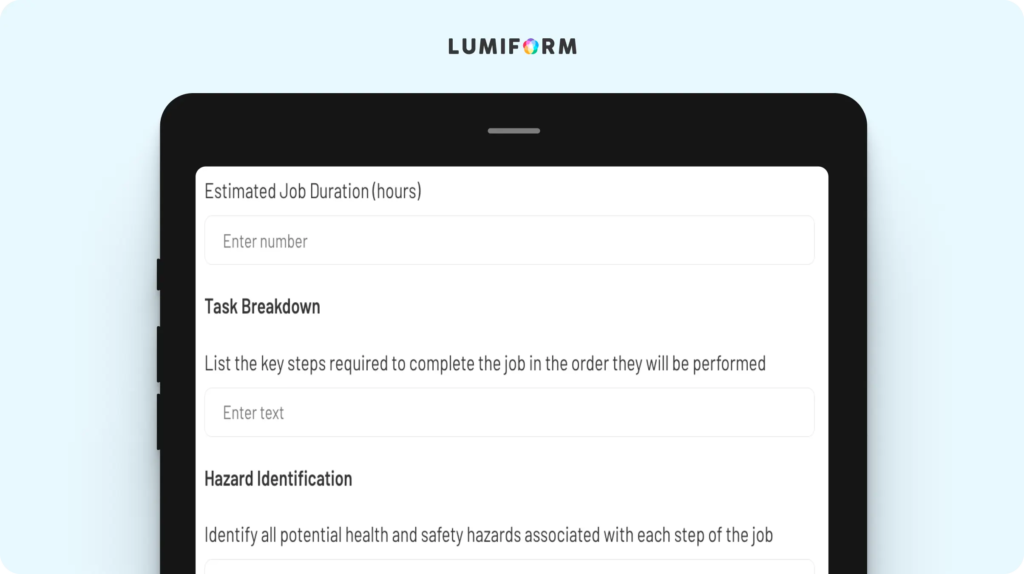 JSA template – New Zealand