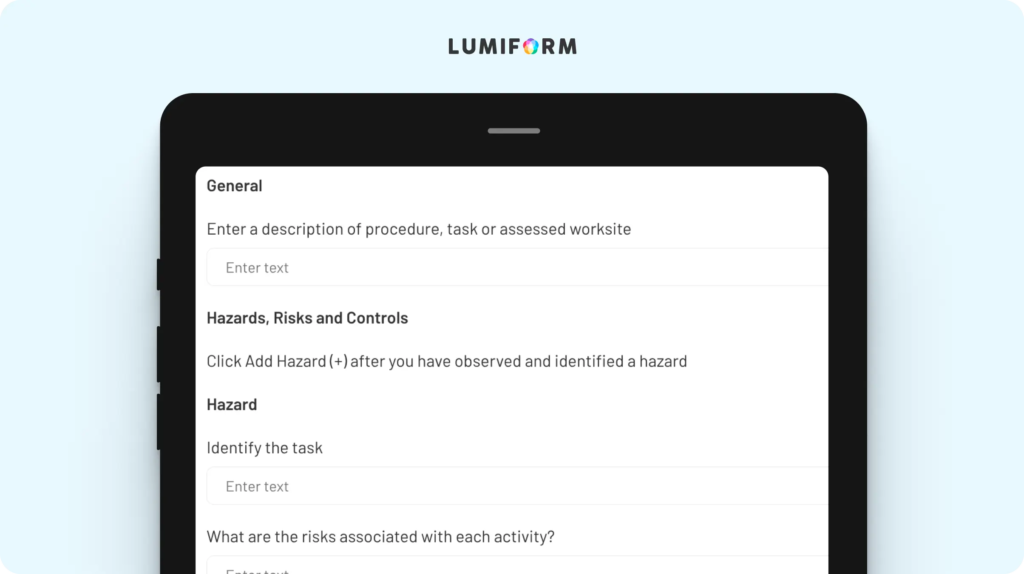 Risk assessment template