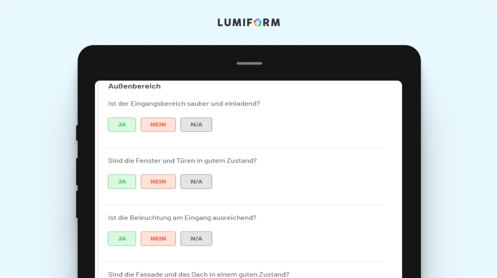 Restaurant Audit Checkliste