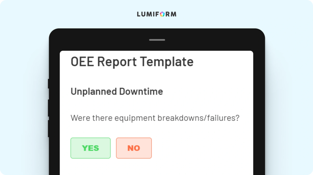 OEE report template