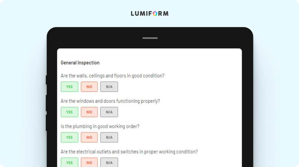 Yearly rental inspection checklist