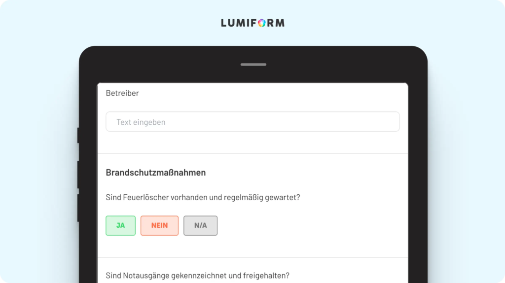 Brandschutz Restaurant Checkliste