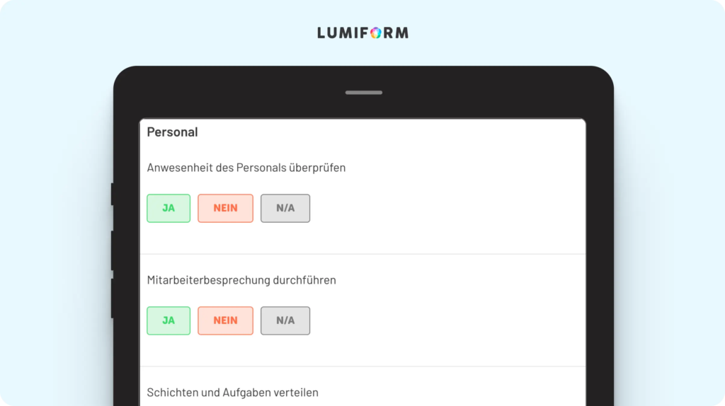 Restaurant Manager Checkliste Vorlage