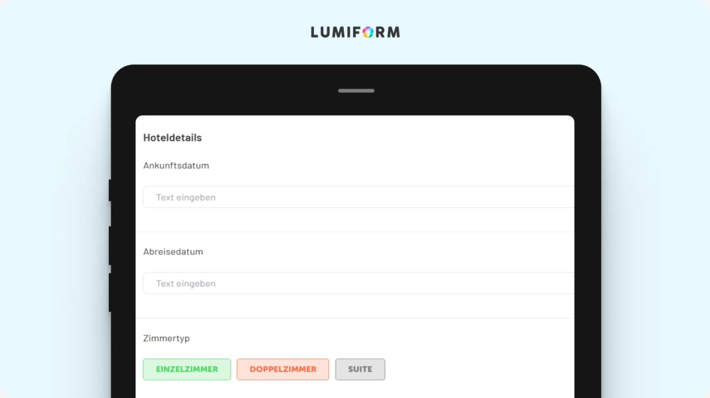 Hotel Check-in Formular