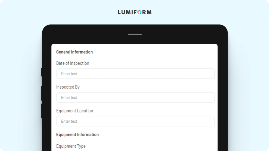 Electrical equipment inspection checklist template