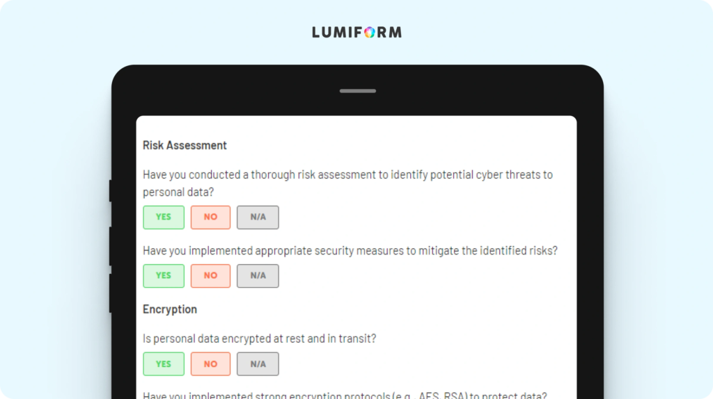 GDPR cyber security checklist