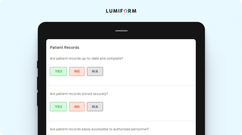 Healthcare compliance audit checklist