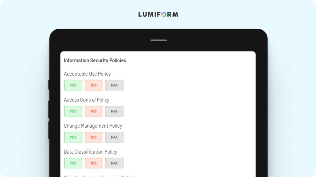 Cyber security policy template