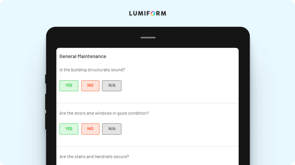 School building maintenance checklist