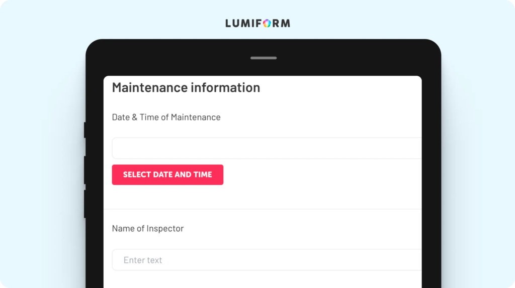 Equipment maintenance log template