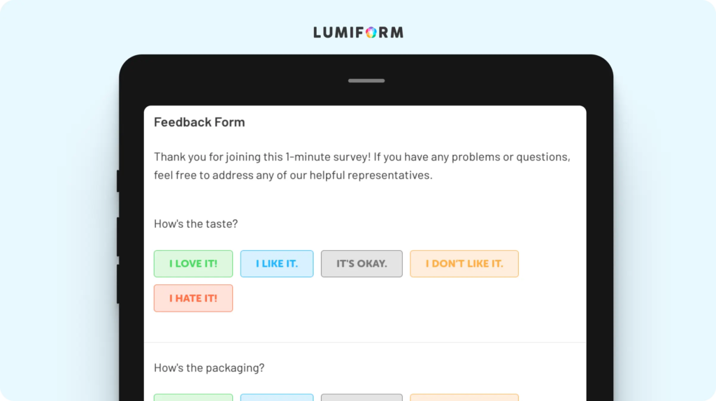 Market research survey template