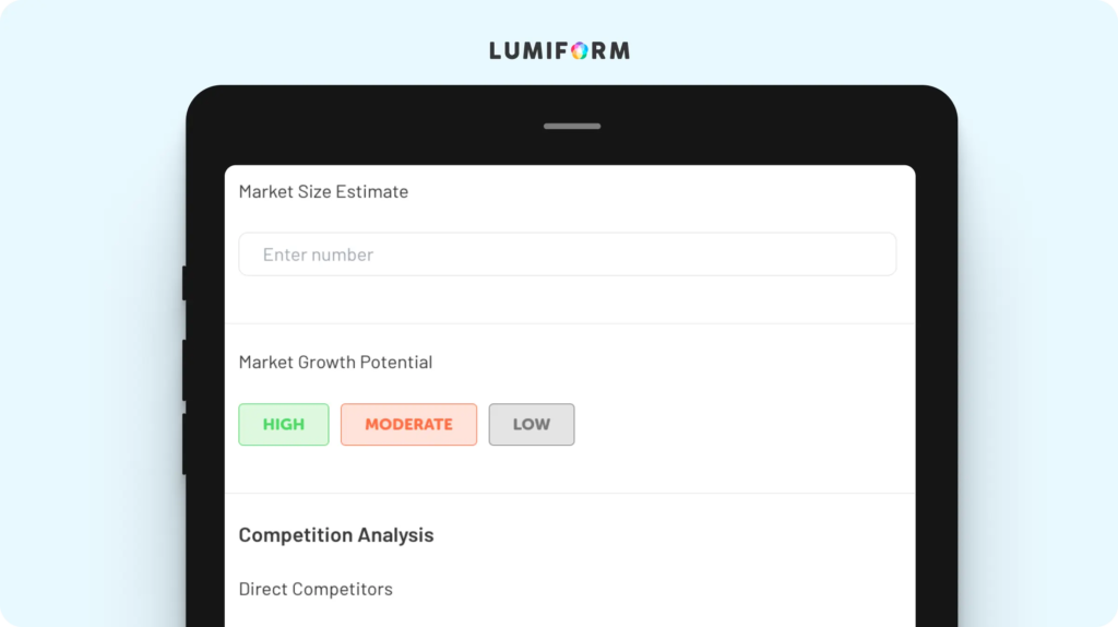 Market research template