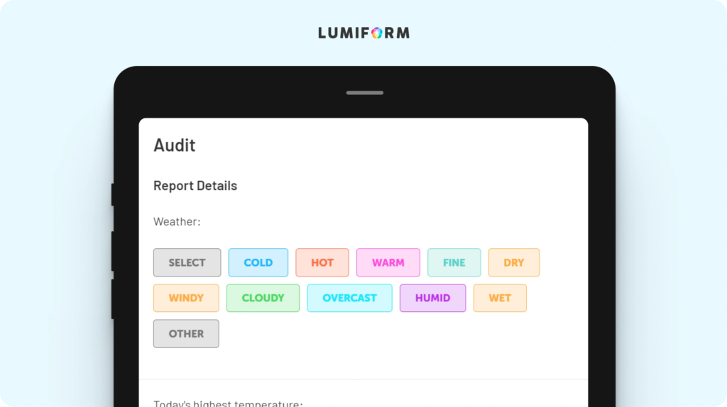 Construction daily log template