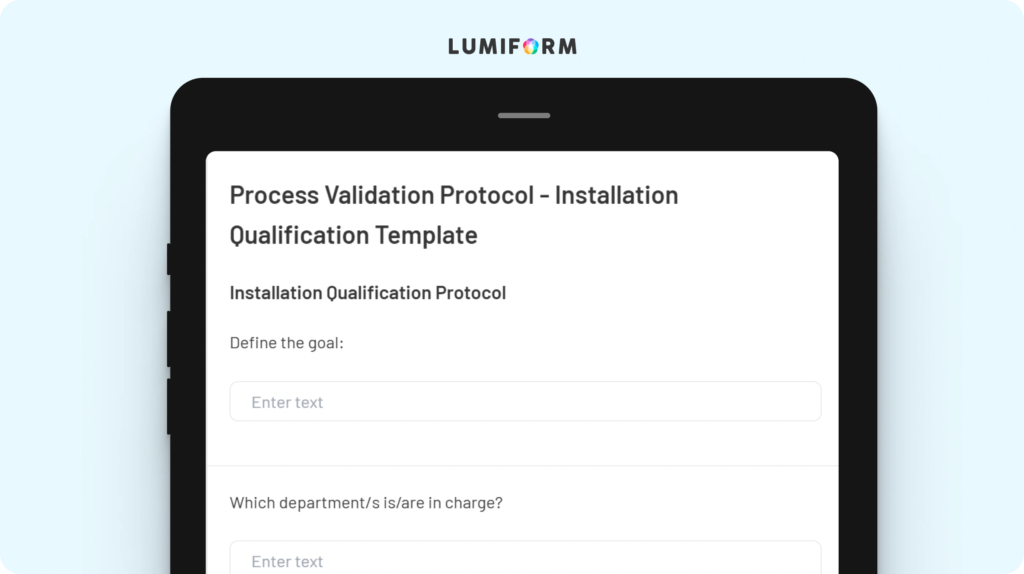Process validation protocol template