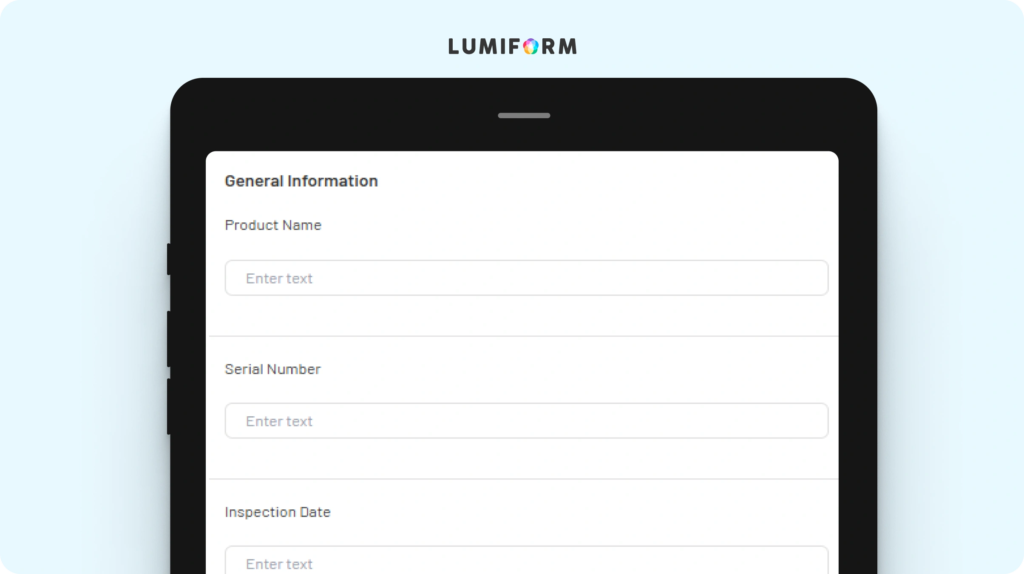 Final inspection checklist manufacturing