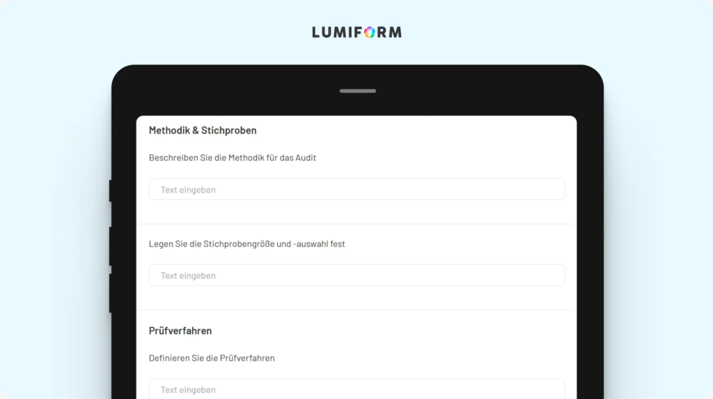 Auditplan internes Audit Vorlage