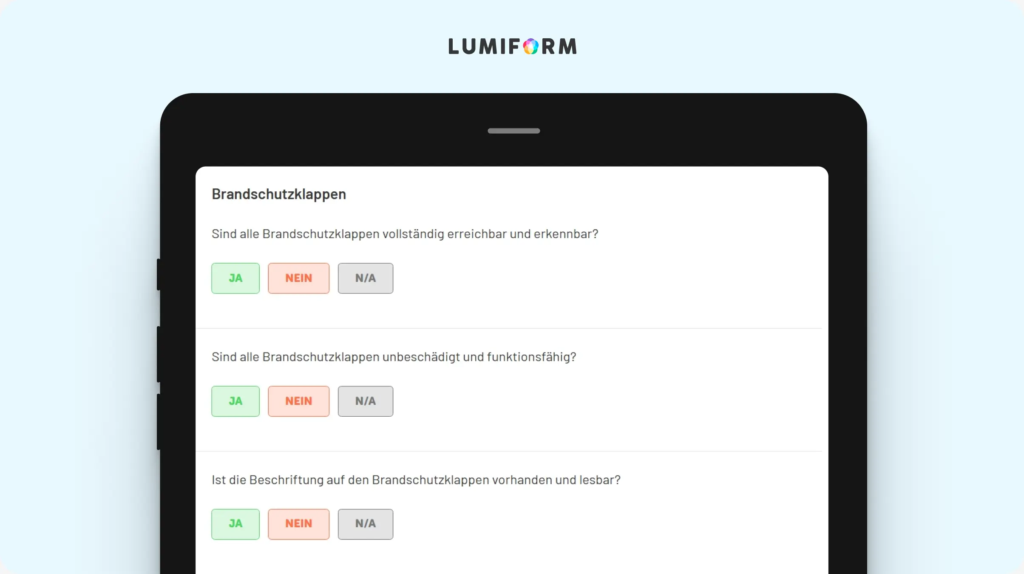 Brandschutzklappen Prüfung Checkliste