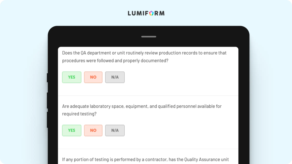 GMP audit checklist for pharma