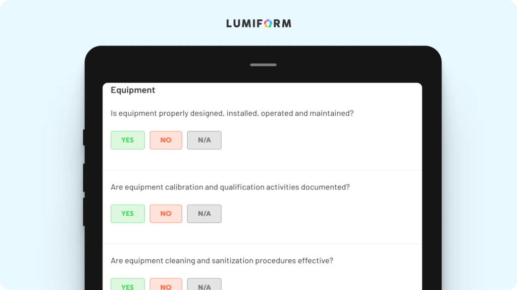GMP risk assessment template