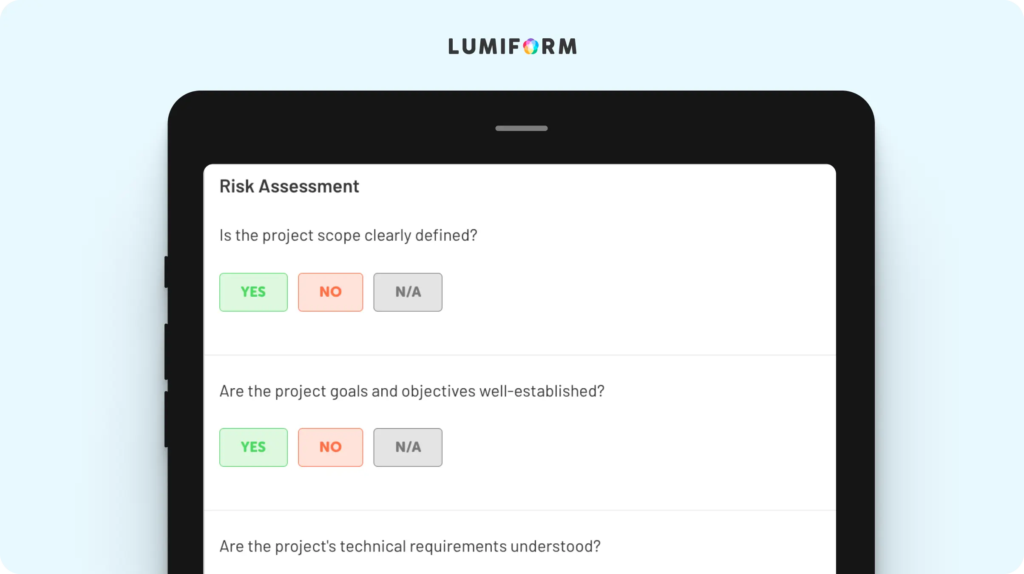 IT project risk assessment template