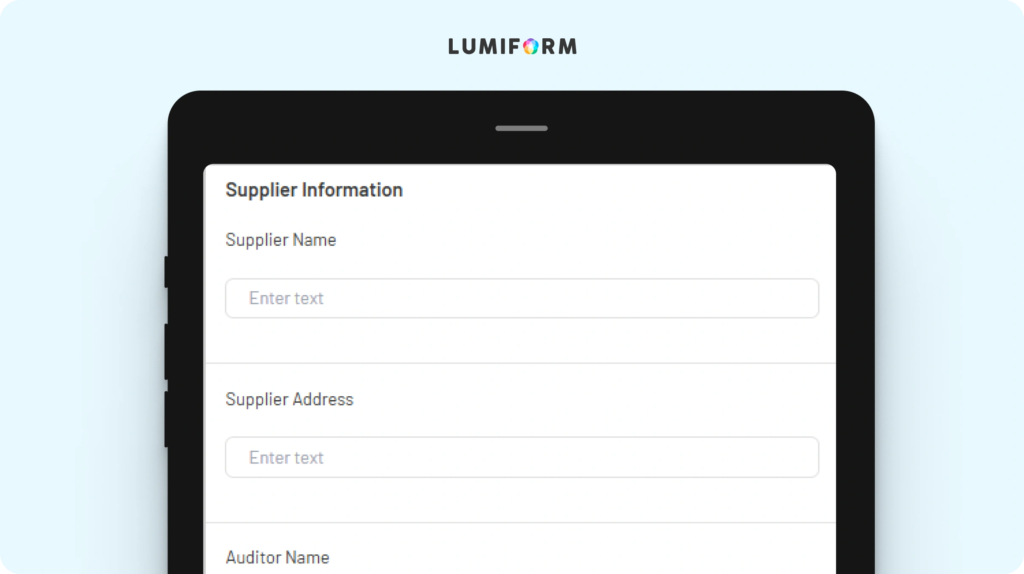 ISO 9001 supplier audit checklist