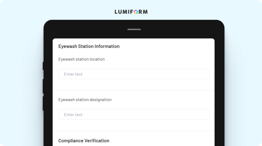 OSHA eyewash station checklist