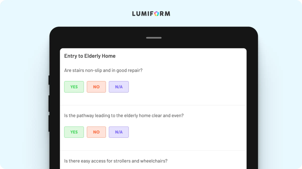 Elderly home safety checklist