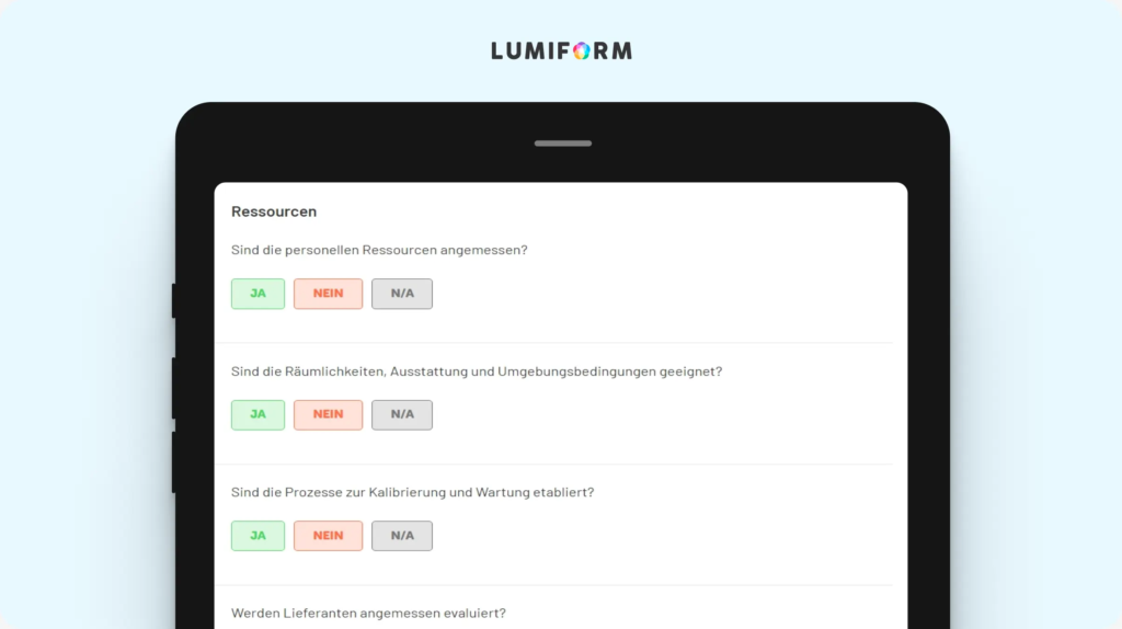 ISO 17025 Gap Analyse Checkliste