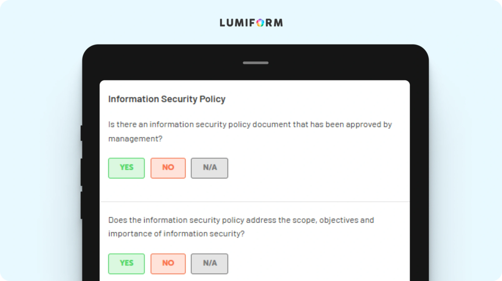 ISO 27001 gap analysis checklist