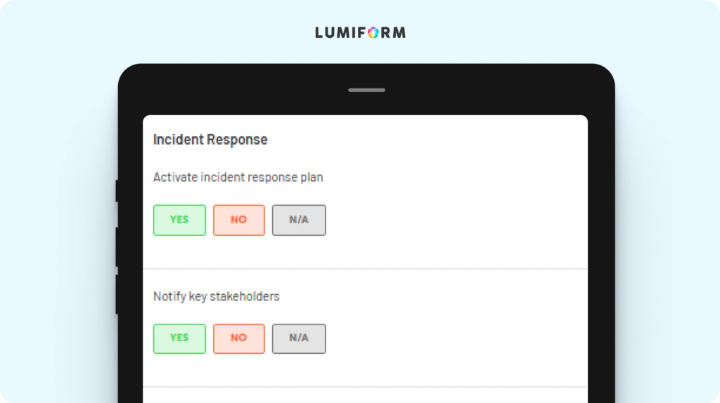 Major incident management checklist template