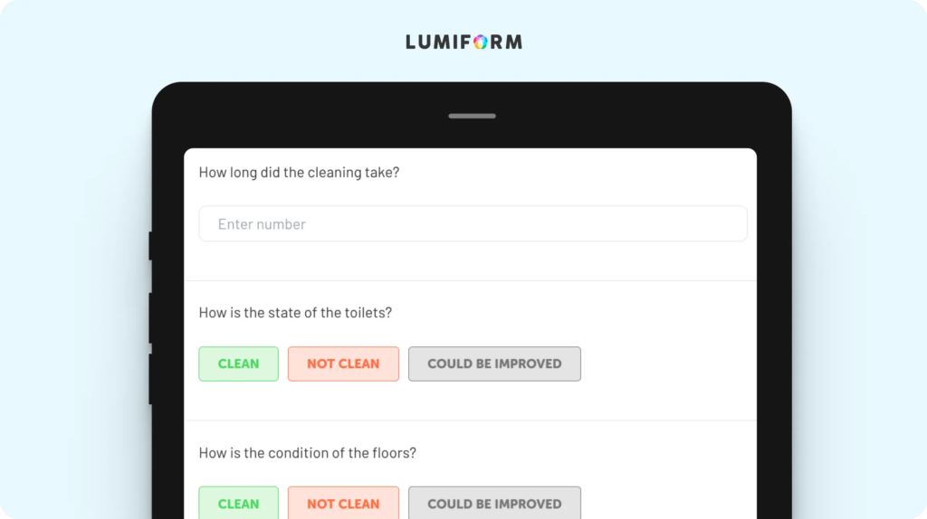 Restroom cleaning log template