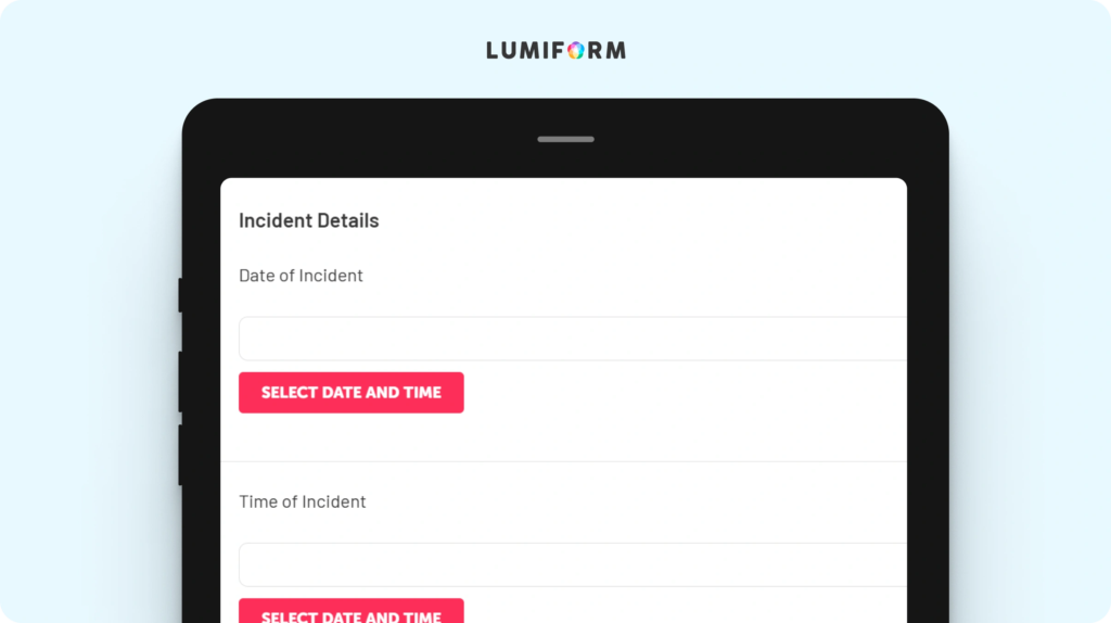 Employee incident statement form