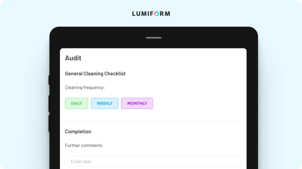 Cleaning schedule template