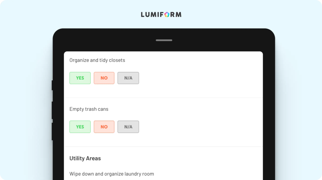 Monthly cleaning schedule template