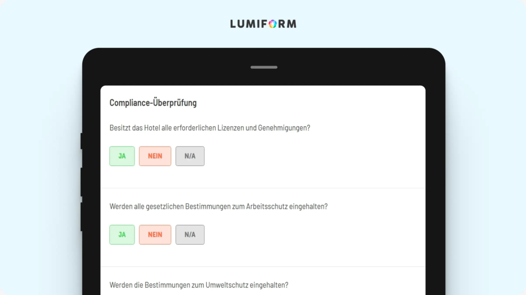 Hotel Compliance Checkliste
