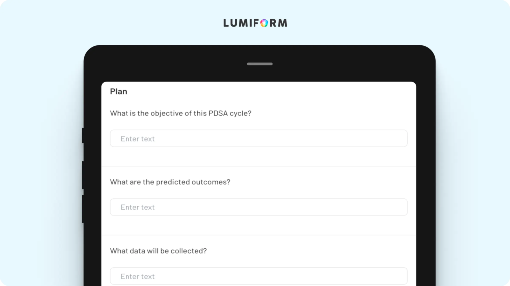PDSA cycle template