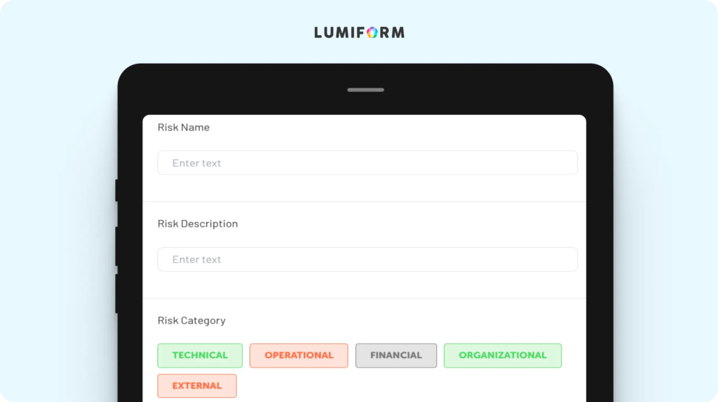 Qualitative risk analysis template