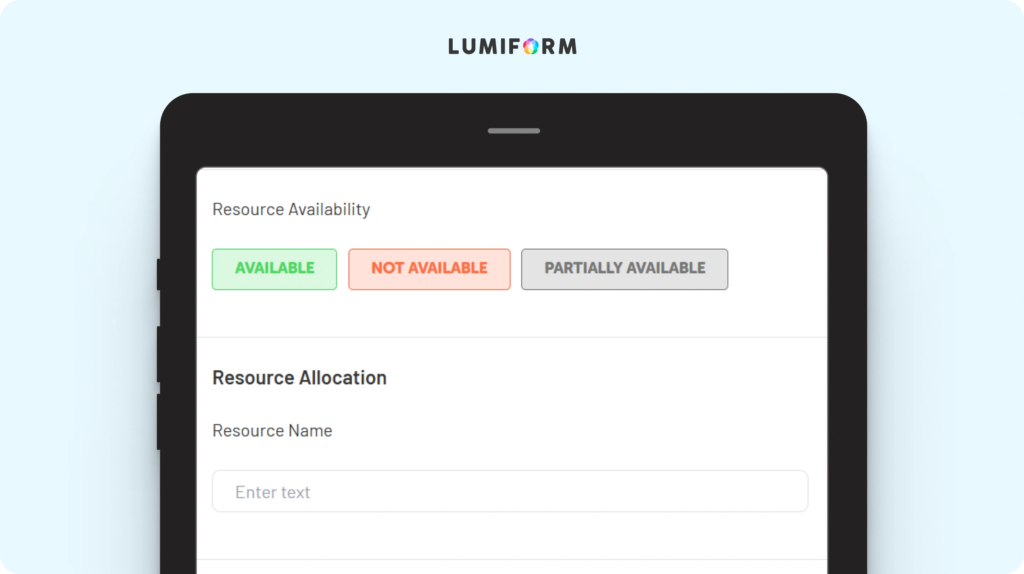 Resource management plan template