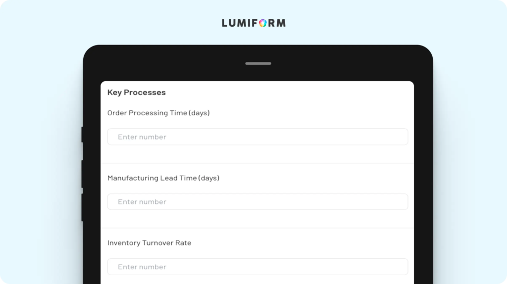 Supply chain value stream mapping template