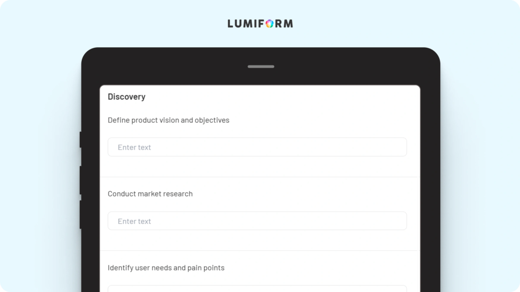 Product development roadmap template